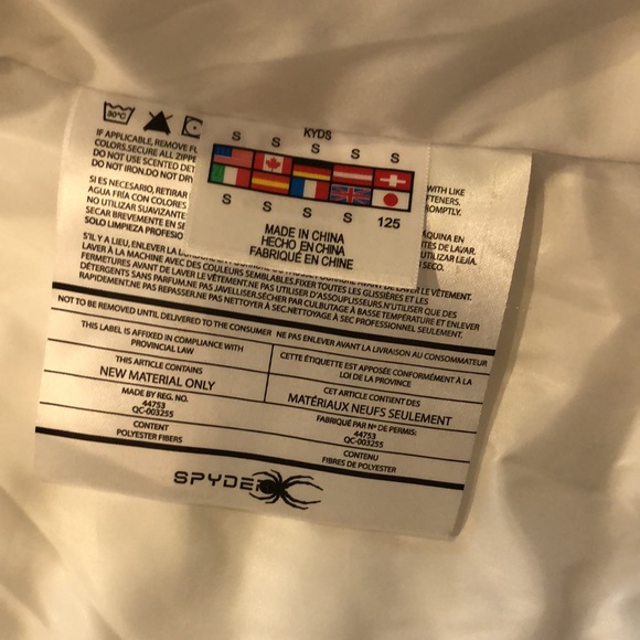 Spyder Girls ThermWeb Quilted Puffer. Size 7 - Picture 3 of 9